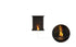 Ecosmart Fire Flex 18BY Bay Fireplace Insert - Black Finish / Black Burner - ESF.FX.18BY.B